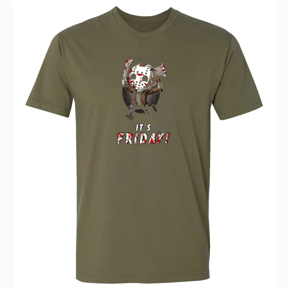 It's Friday 13th Funny Halloween Horror Graphic Premium Unisex T-shirt - 5