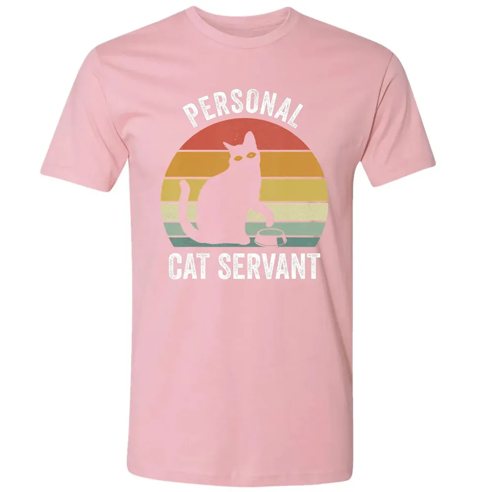 Retro Ca Black Cat Personal Cat Servant Cat Lover Premium Unisex T-shirt - 3