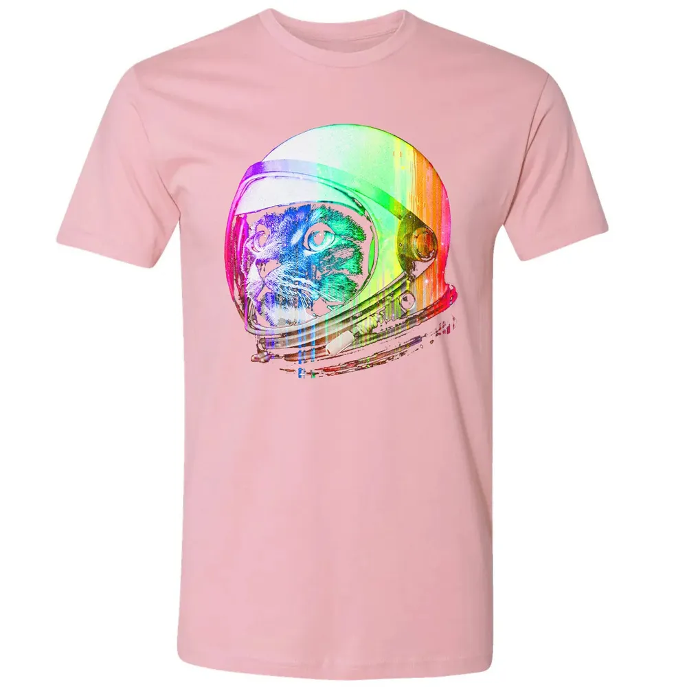 Astronaut Space Cat (digital rainbow version) Premium Unisex T-shirt - 3