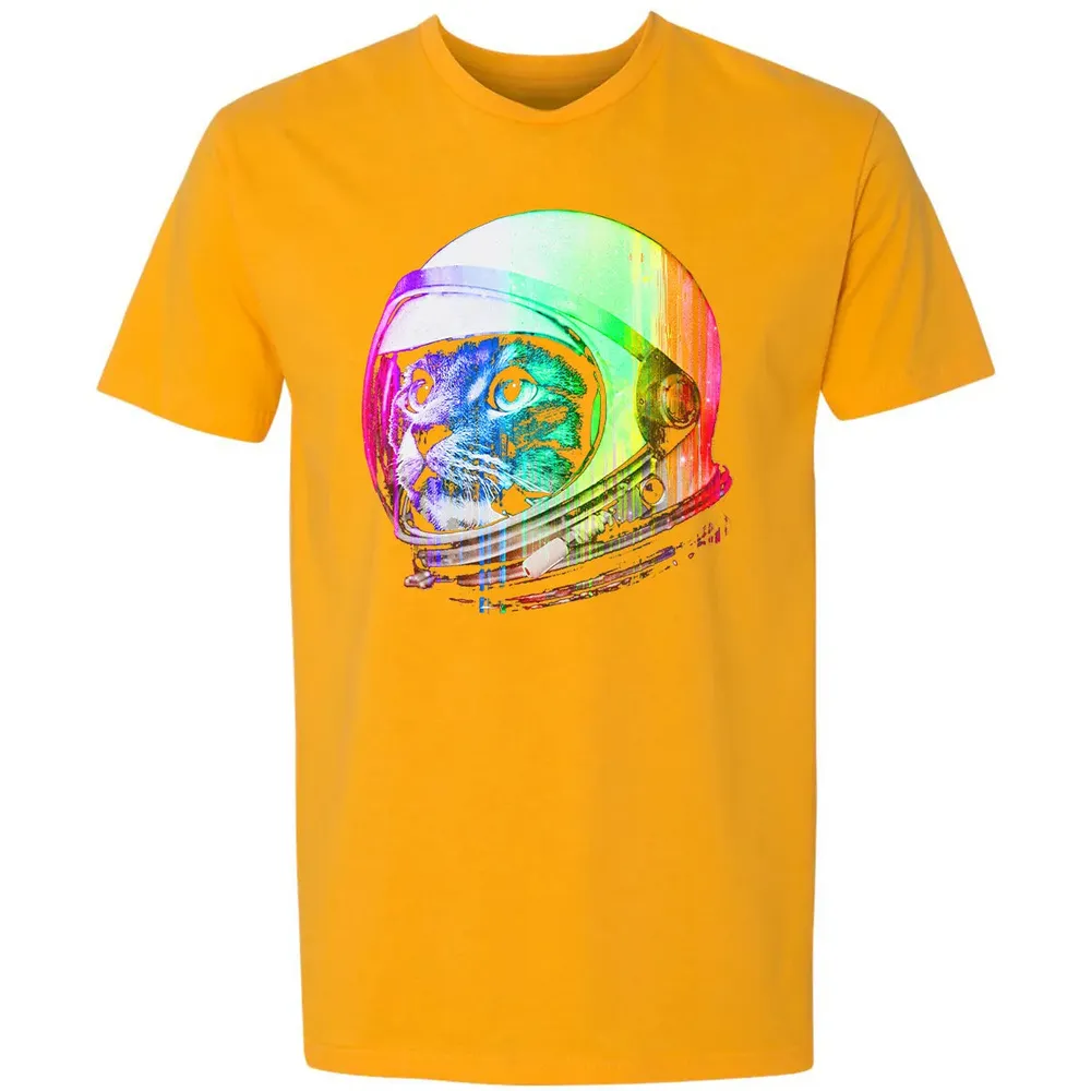 Astronaut Space Cat (digital rainbow version) Premium Unisex T-shirt - 11