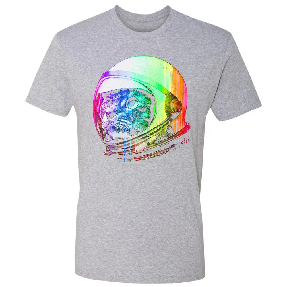 Astronaut Space Cat (digital rainbow version) Premium Unisex T-shirt - 9