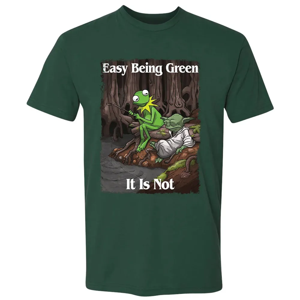 Easy Being Green, It Is Not Premium Unisex T-shirt - 12