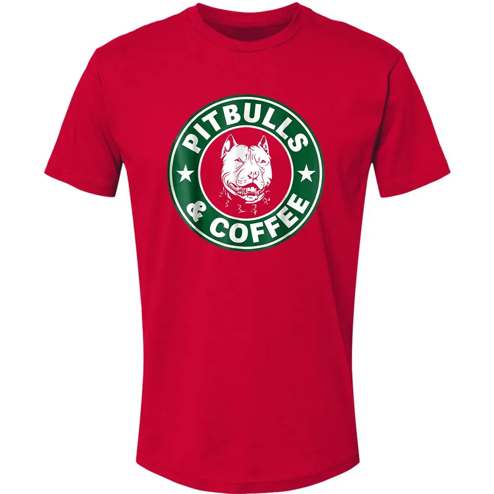 Pitbull and Coffee Premium Unisex T-shirt - 6
