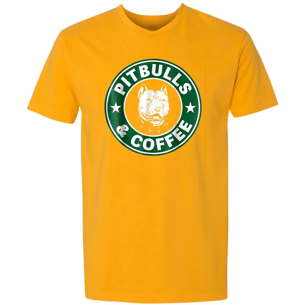 Pitbull and Coffee Premium Unisex T-shirt - 11
