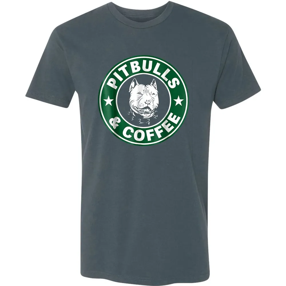 Pitbull and Coffee Premium Unisex T-shirt - 14