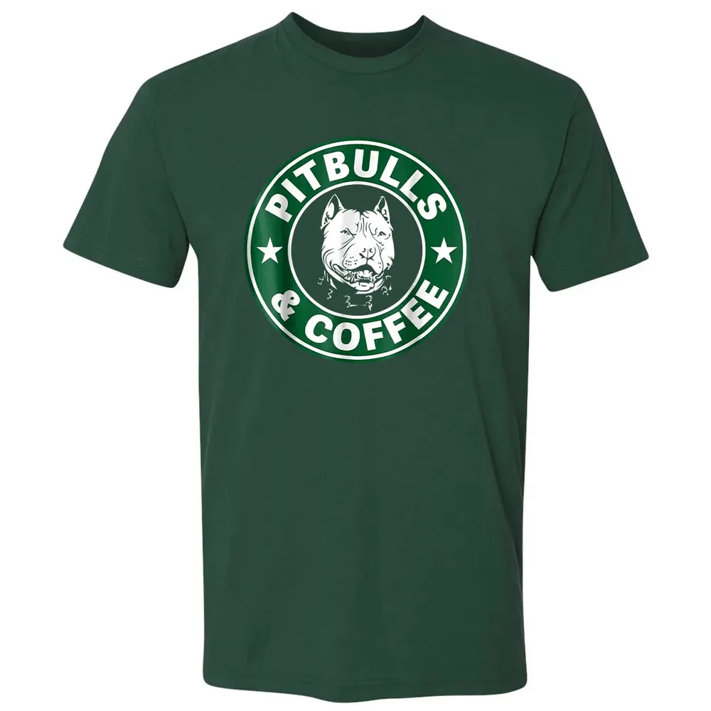 Pitbull and Coffee Premium Unisex T-shirt - 12