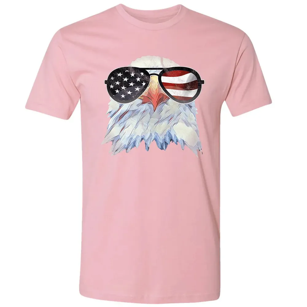 Adler mit USA Flagge Sonnenbrille  Amerika 4th of July Premium Unisex T-shirt - 3