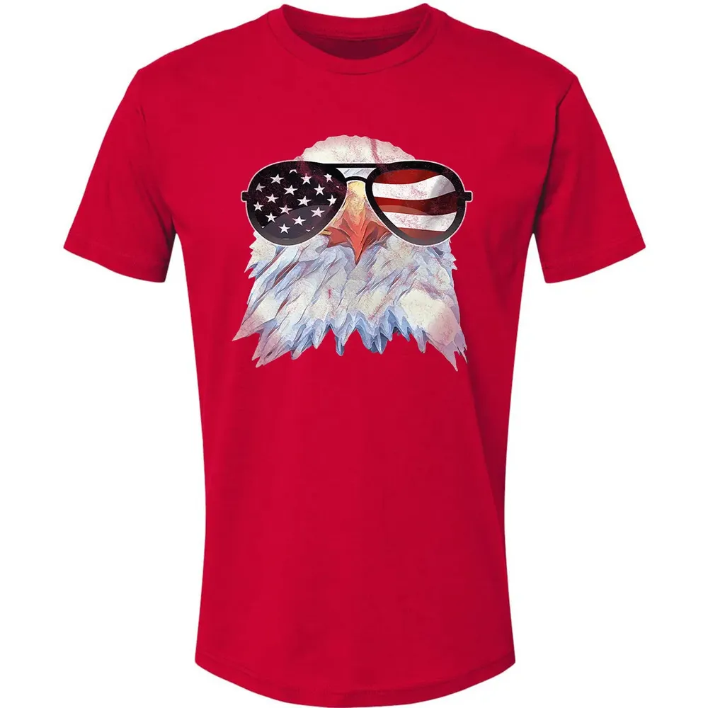 Adler mit USA Flagge Sonnenbrille  Amerika 4th of July Premium Unisex T-shirt - 6