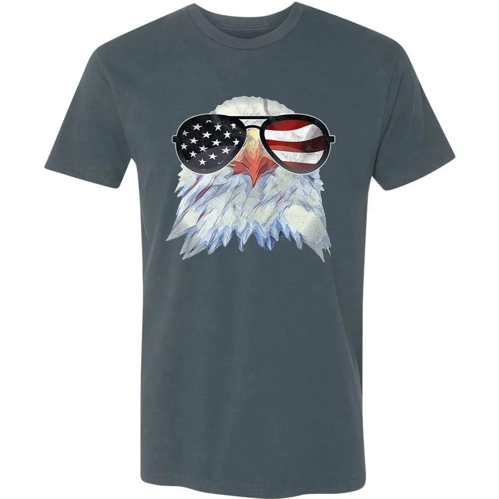 Adler mit USA Flagge Sonnenbrille  Amerika 4th of July Premium Unisex T-shirt - 14