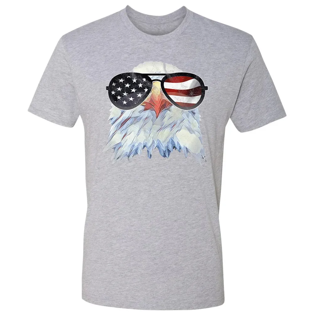 Adler mit USA Flagge Sonnenbrille  Amerika 4th of July Premium Unisex T-shirt - 9