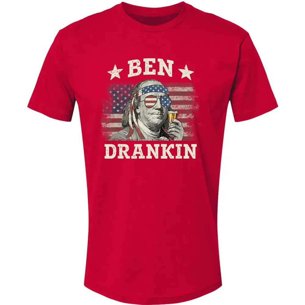 Ben Drankin 4th of July Patriotic Funny Premium Unisex T-shirt - 6