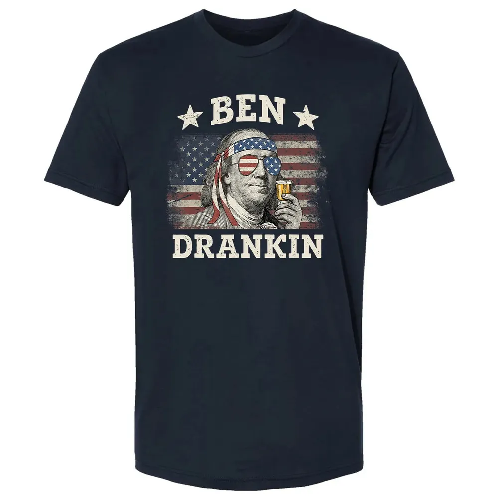 Ben Drankin 4th of July Patriotic Funny Premium Unisex T-shirt - 2