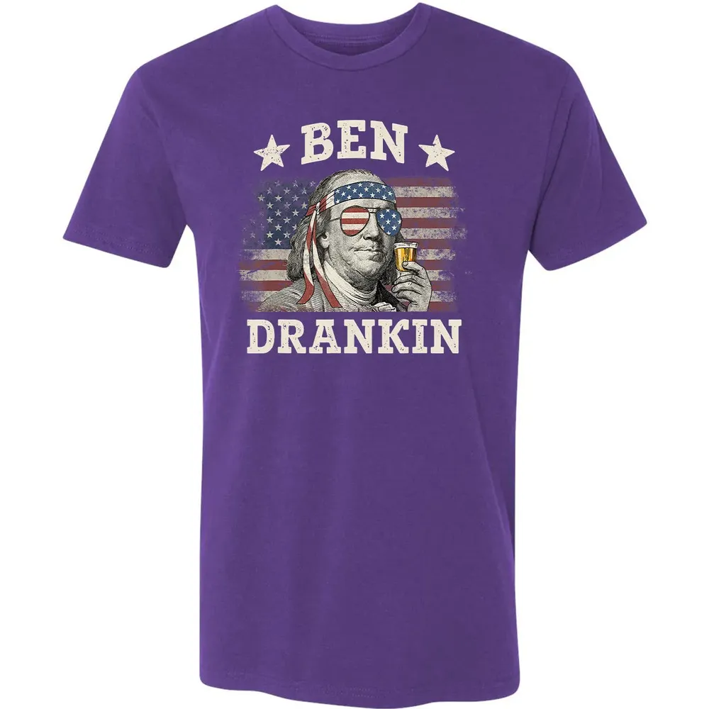 Ben Drankin 4th of July Patriotic Funny Premium Unisex T-shirt - 7