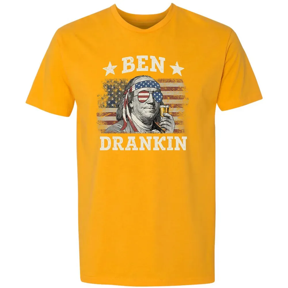 Ben Drankin 4th of July Patriotic Funny Premium Unisex T-shirt - 11