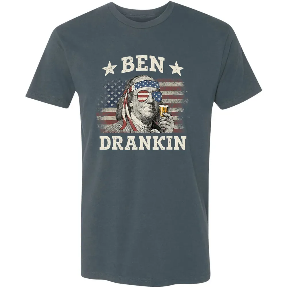 Ben Drankin 4th of July Patriotic Funny Premium Unisex T-shirt - 14