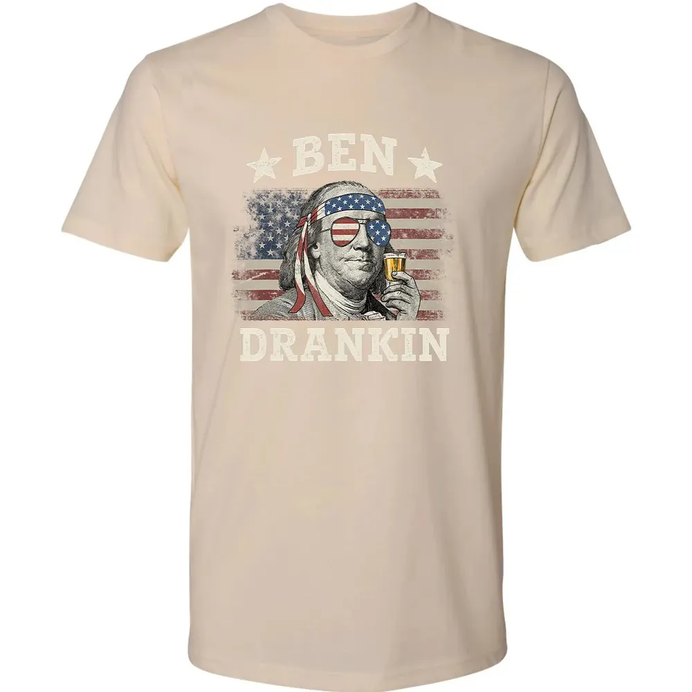 Ben Drankin 4th of July Patriotic Funny Premium Unisex T-shirt - 13