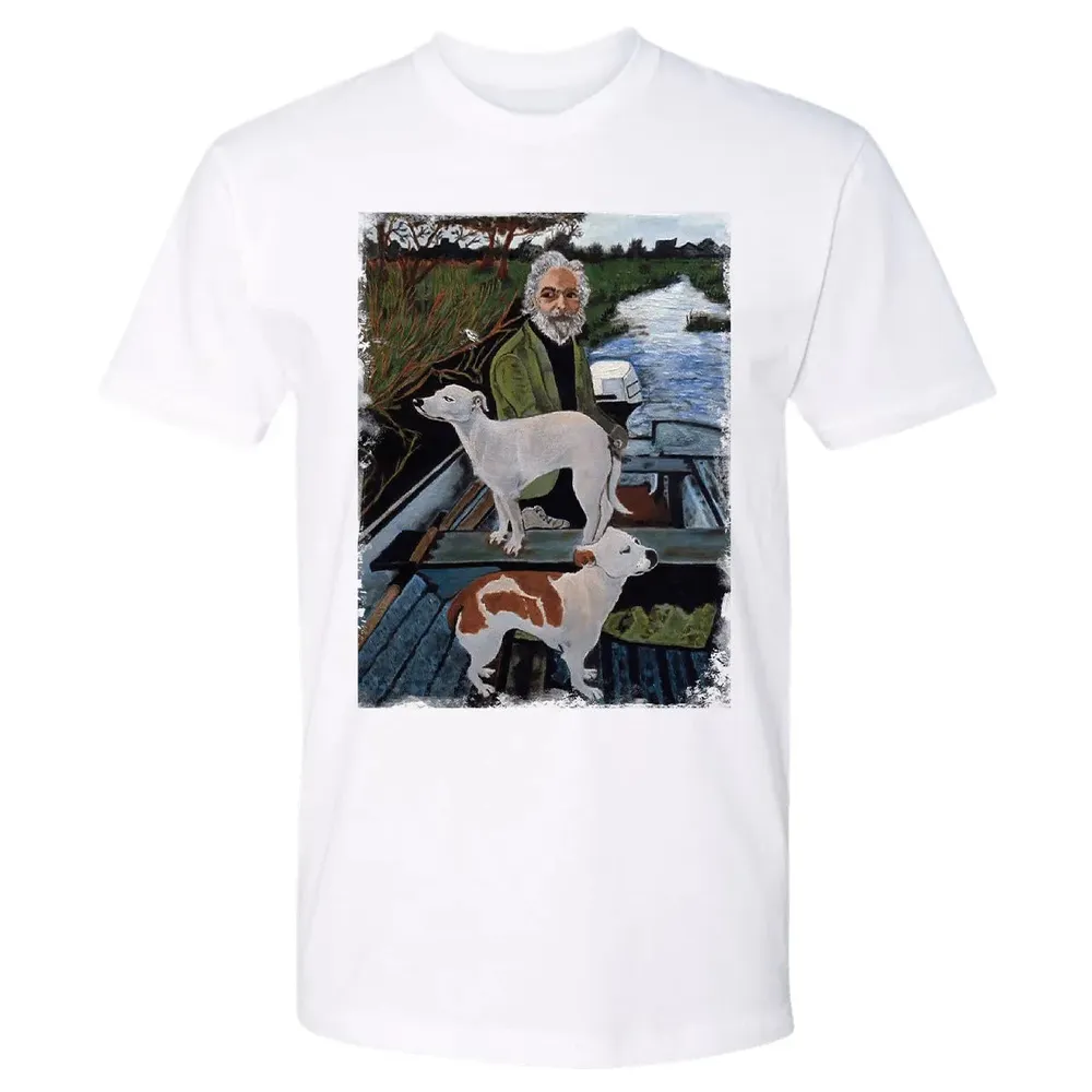 Old Man with Dogs Premium Unisex T-shirt - 4