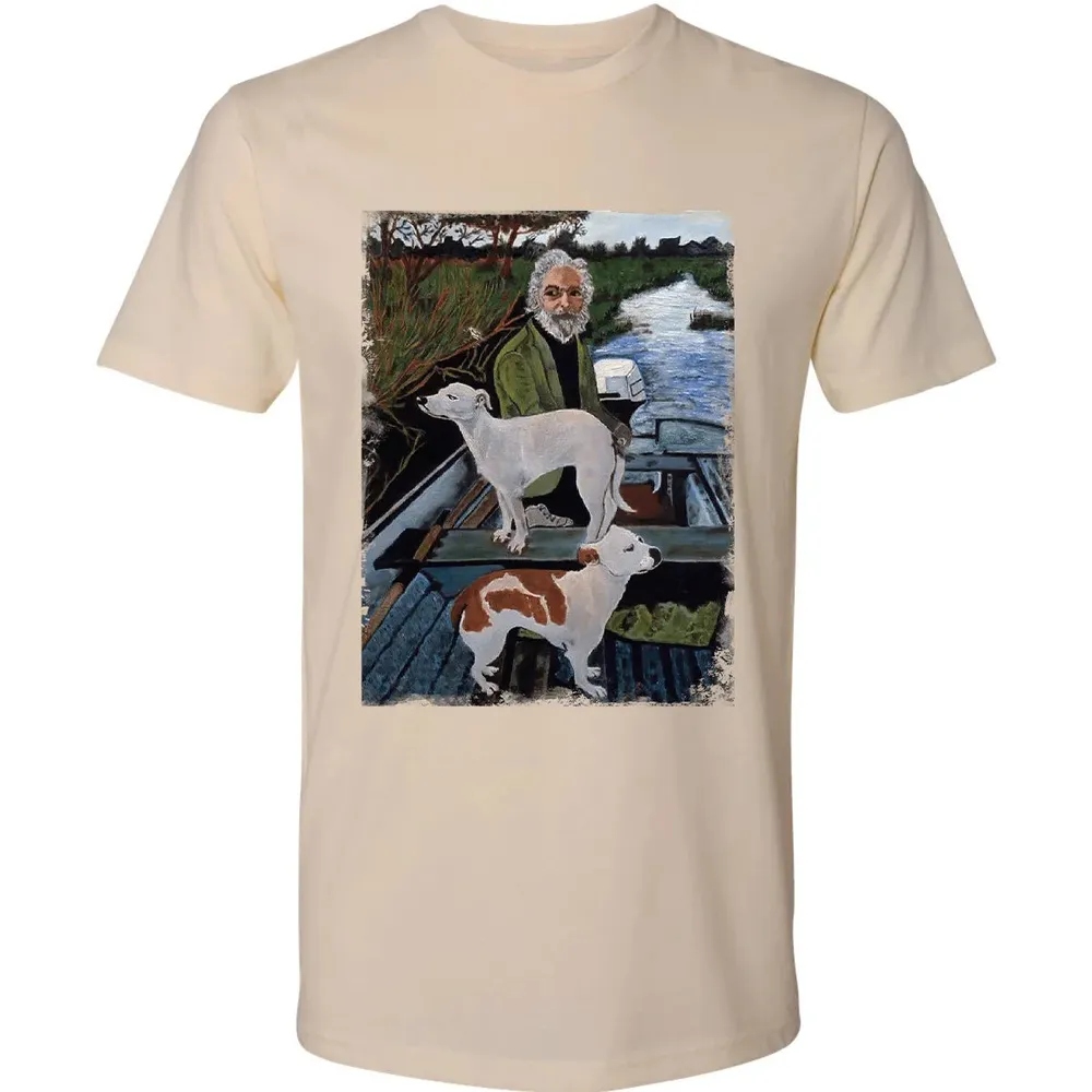 Old Man with Dogs Premium Unisex T-shirt - 13