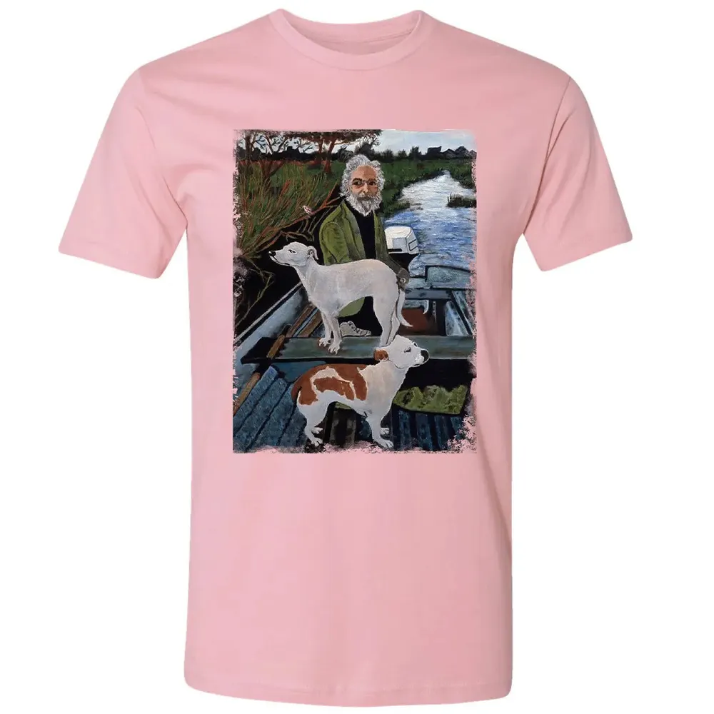 Old Man with Dogs Premium Unisex T-shirt - 3