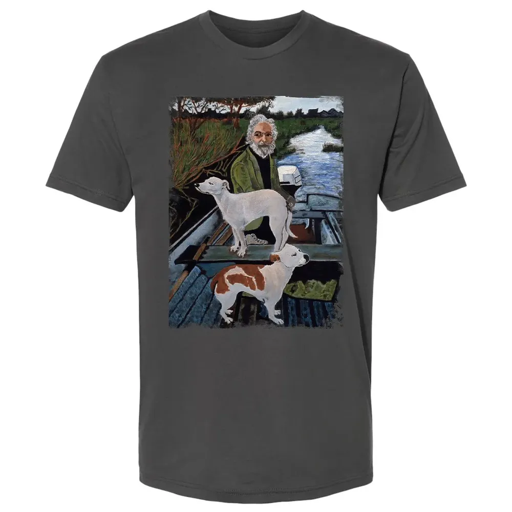 Old Man with Dogs Premium Unisex T-shirt - 8