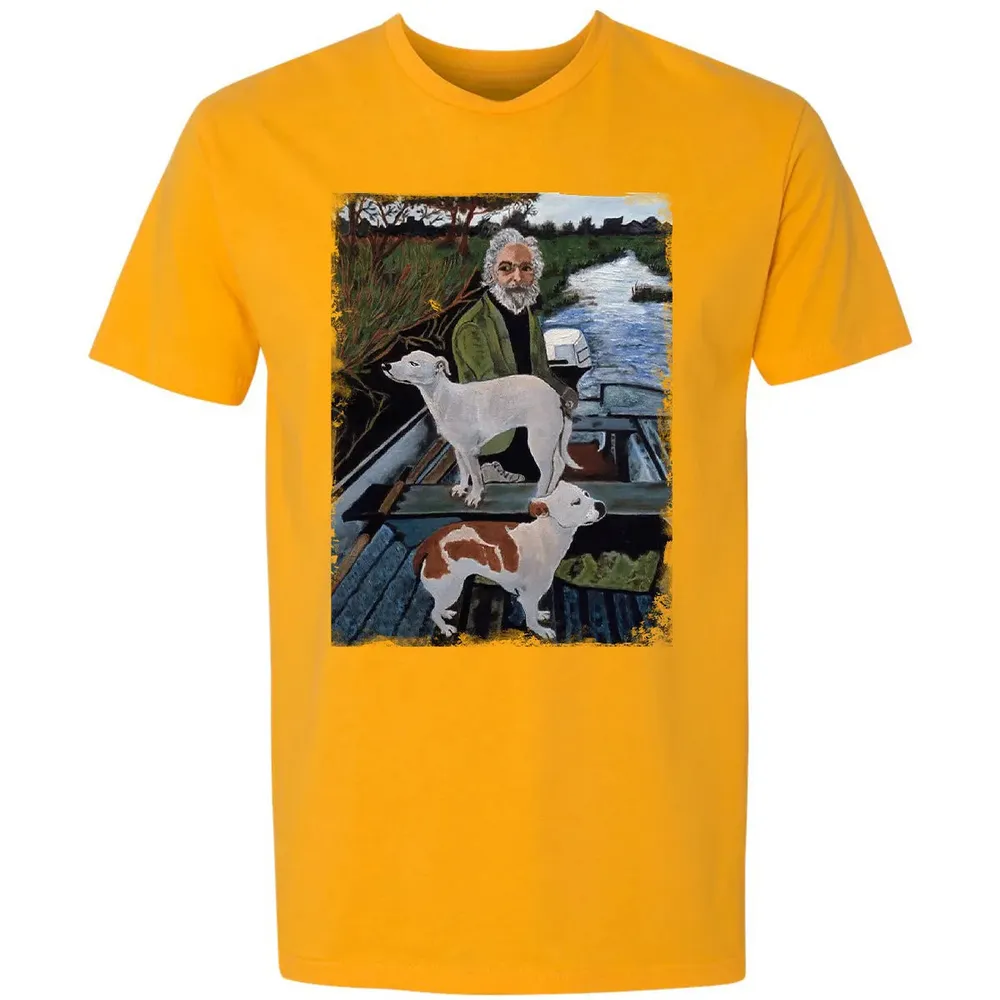 Old Man with Dogs Premium Unisex T-shirt - 11