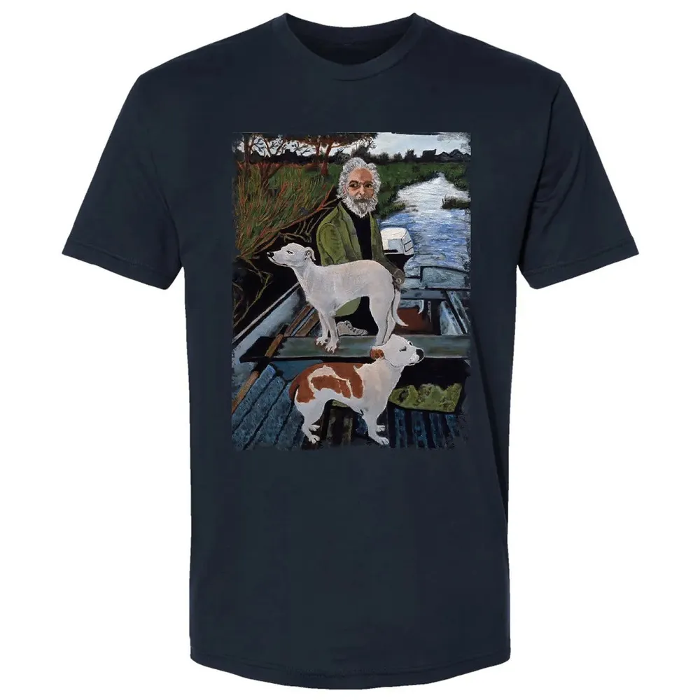 Old Man with Dogs Premium Unisex T-shirt - 2