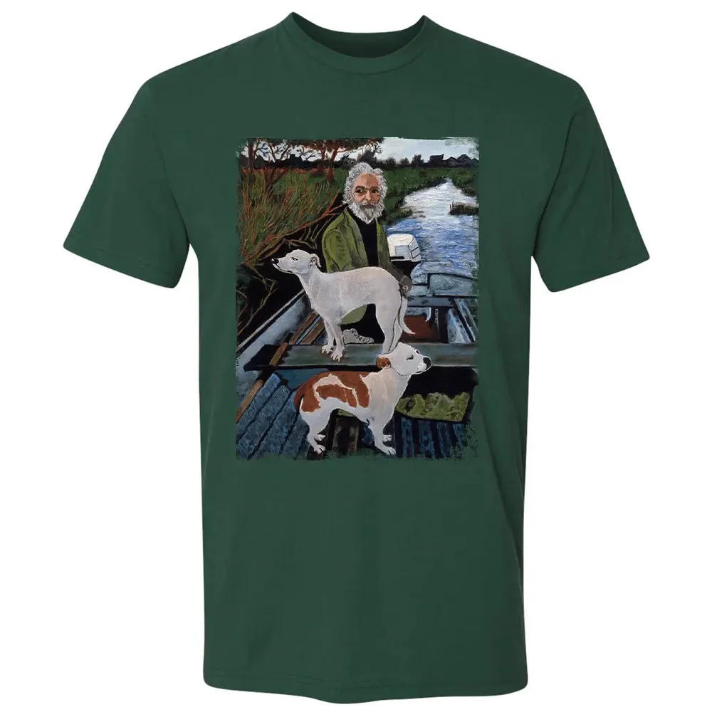 Old Man with Dogs Premium Unisex T-shirt - 12