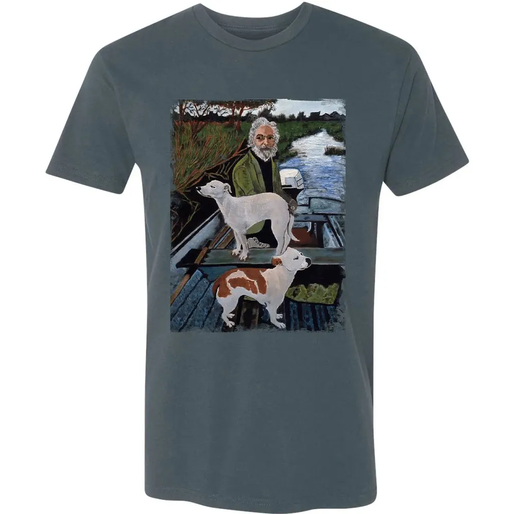 Old Man with Dogs Premium Unisex T-shirt - 14