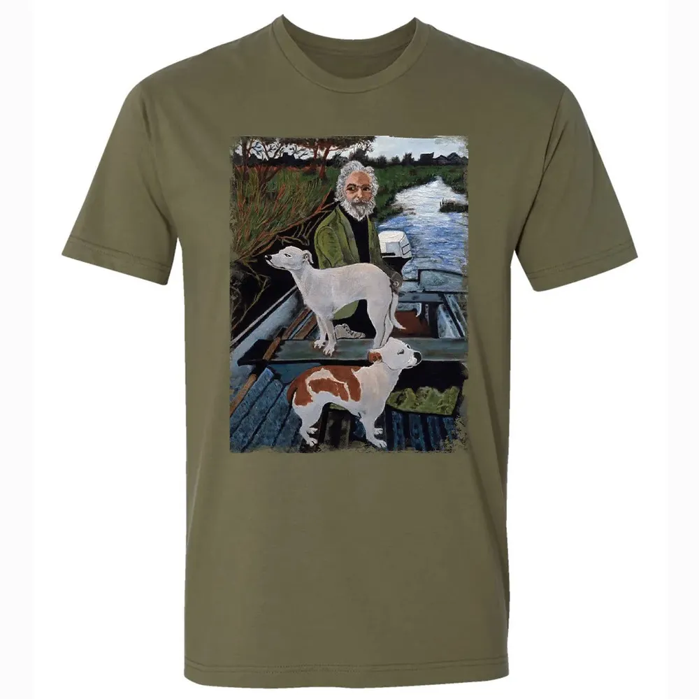 Old Man with Dogs Premium Unisex T-shirt - 5
