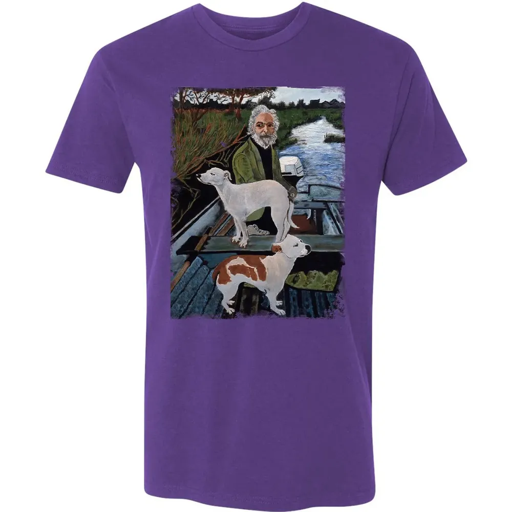 Old Man with Dogs Premium Unisex T-shirt - 7