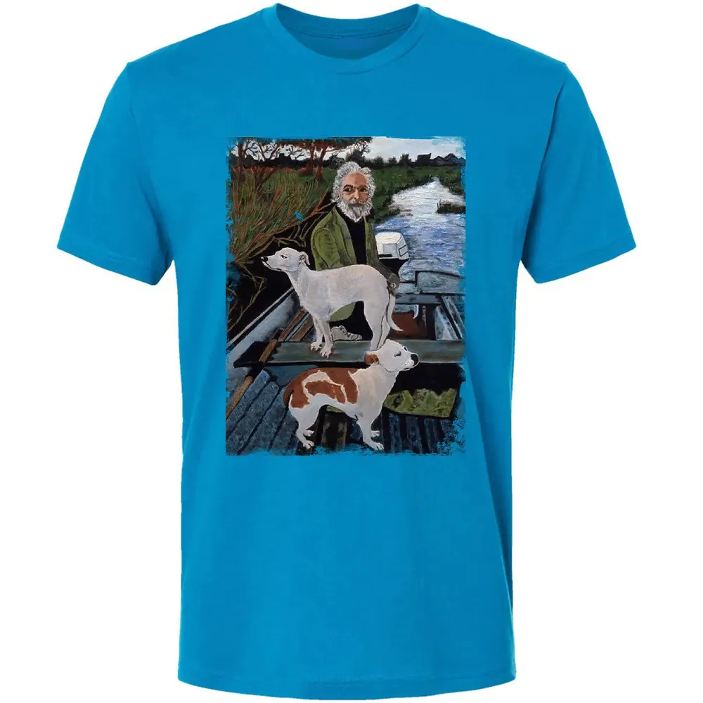 Old Man with Dogs Premium Unisex T-shirt - 15