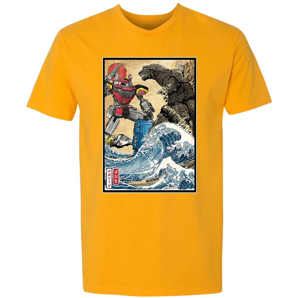 King of the Monsters vs Megazord Premium Unisex T-shirt - 11