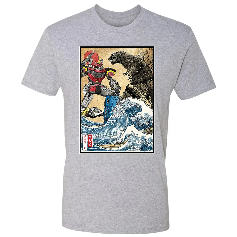 King of the Monsters vs Megazord Premium Unisex T-shirt - 9