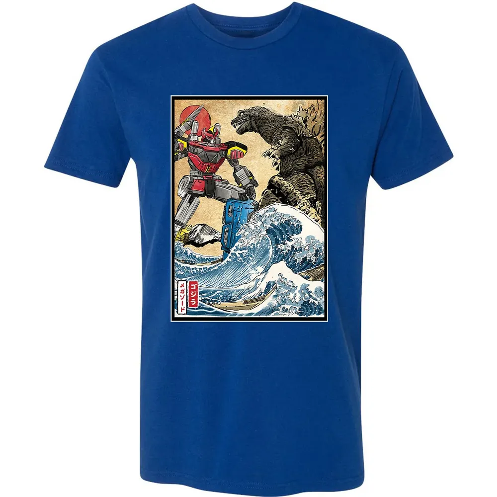 King of the Monsters vs Megazord Premium Unisex T-shirt - 10