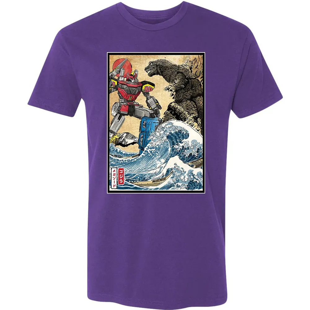 King of the Monsters vs Megazord Premium Unisex T-shirt - 7
