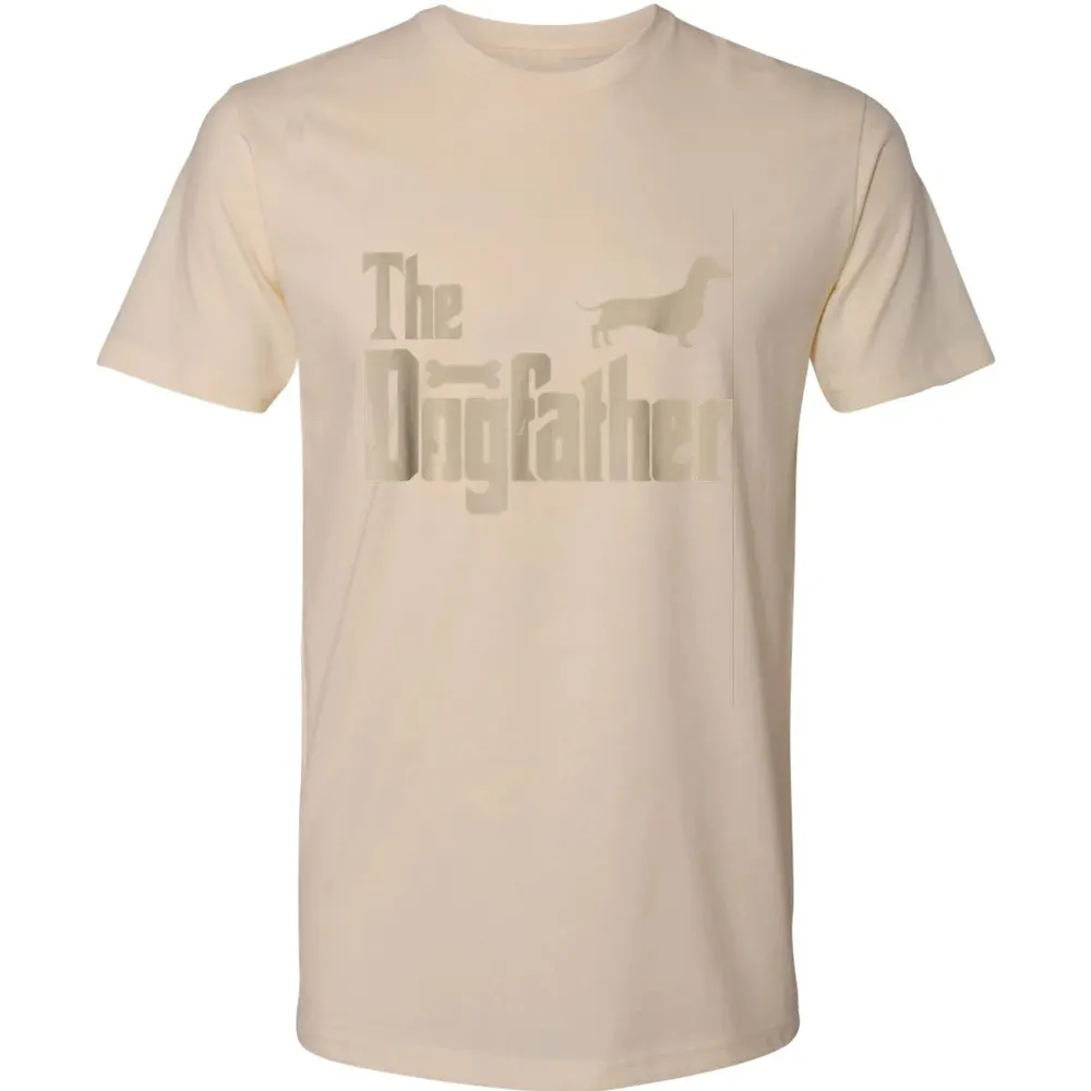 Mens Dachshund Dog Lovers Gifts "The Dogfather" Men  s Premium Unisex T-shirt - 13