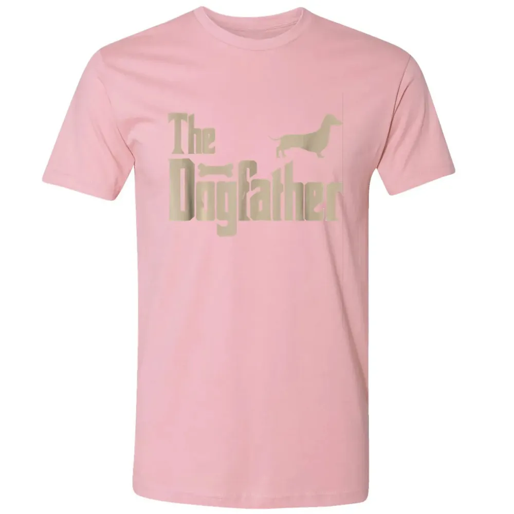Mens Dachshund Dog Lovers Gifts "The Dogfather" Men  s Premium Unisex T-shirt - 3