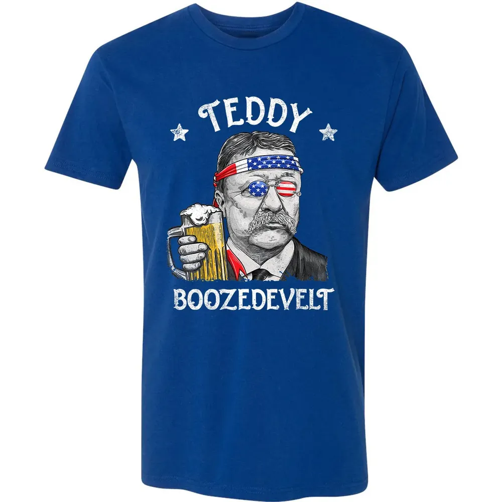 Teddy Boozedevelt Theodore Roosevelt 4th of July Drinking Premium Unisex T-shirt - 10