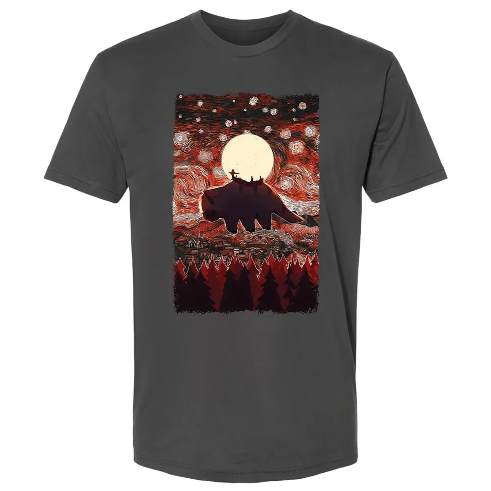 Flying Appa Starry Night Premium Unisex T-shirt - 8