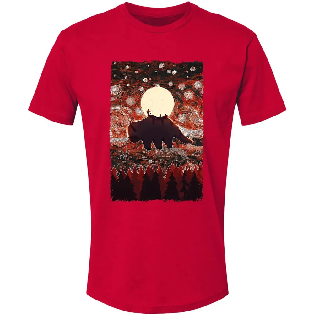 Flying Appa Starry Night Premium Unisex T-shirt - 6