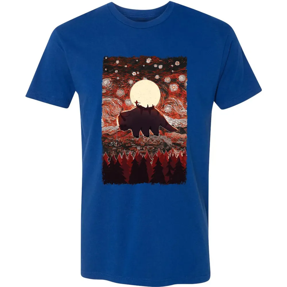 Flying Appa Starry Night Premium Unisex T-shirt - 10