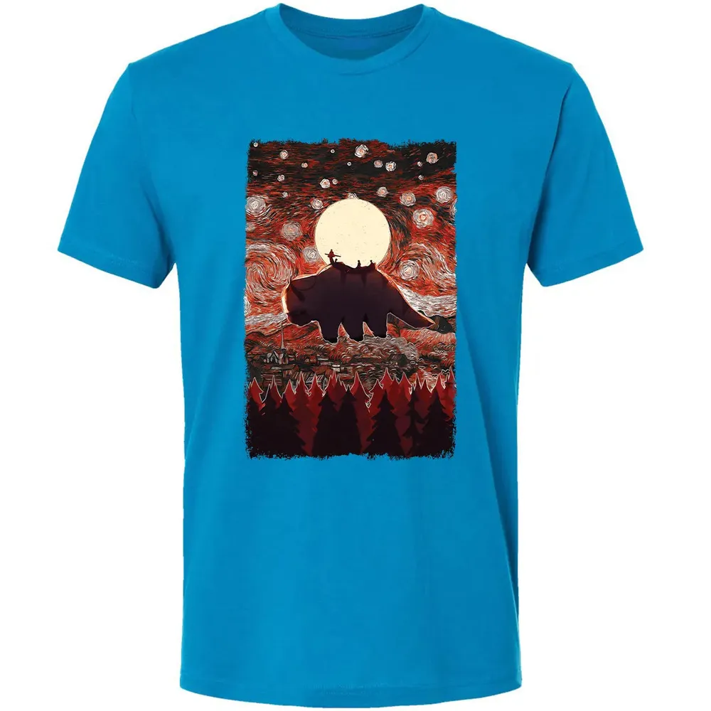 Flying Appa Starry Night Premium Unisex T-shirt - 15