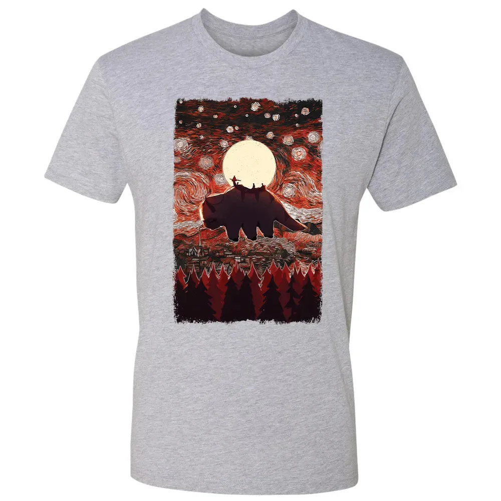 Flying Appa Starry Night Premium Unisex T-shirt - 9