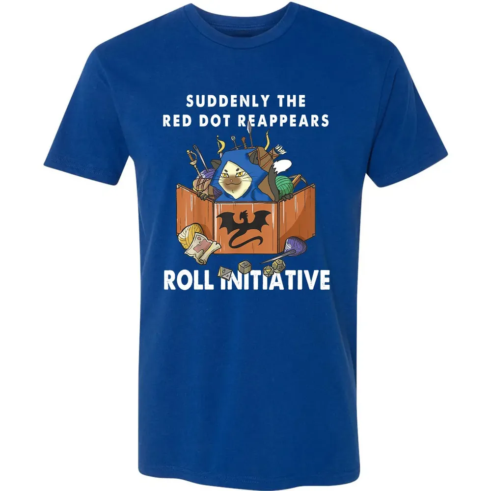 Suddenly The Red Dot Reappears Roll Initiative Premium Unisex T-shirt - 10