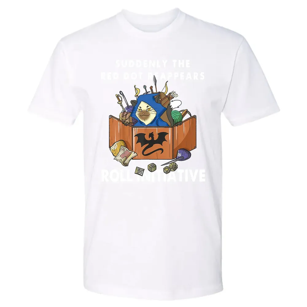 Suddenly The Red Dot Reappears Roll Initiative Premium Unisex T-shirt - 4