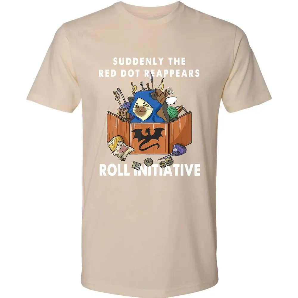 Suddenly The Red Dot Reappears Roll Initiative Premium Unisex T-shirt - 13