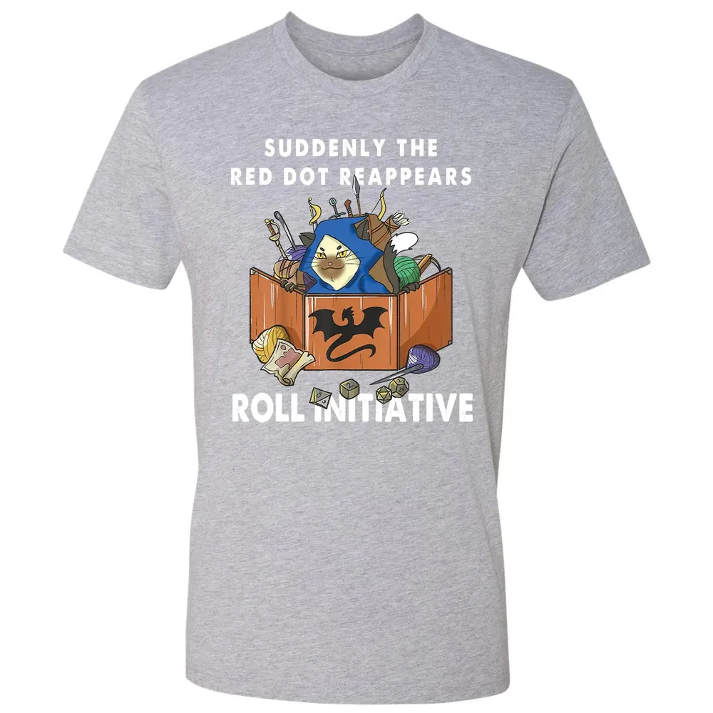 Suddenly The Red Dot Reappears Roll Initiative Premium Unisex T-shirt - 9