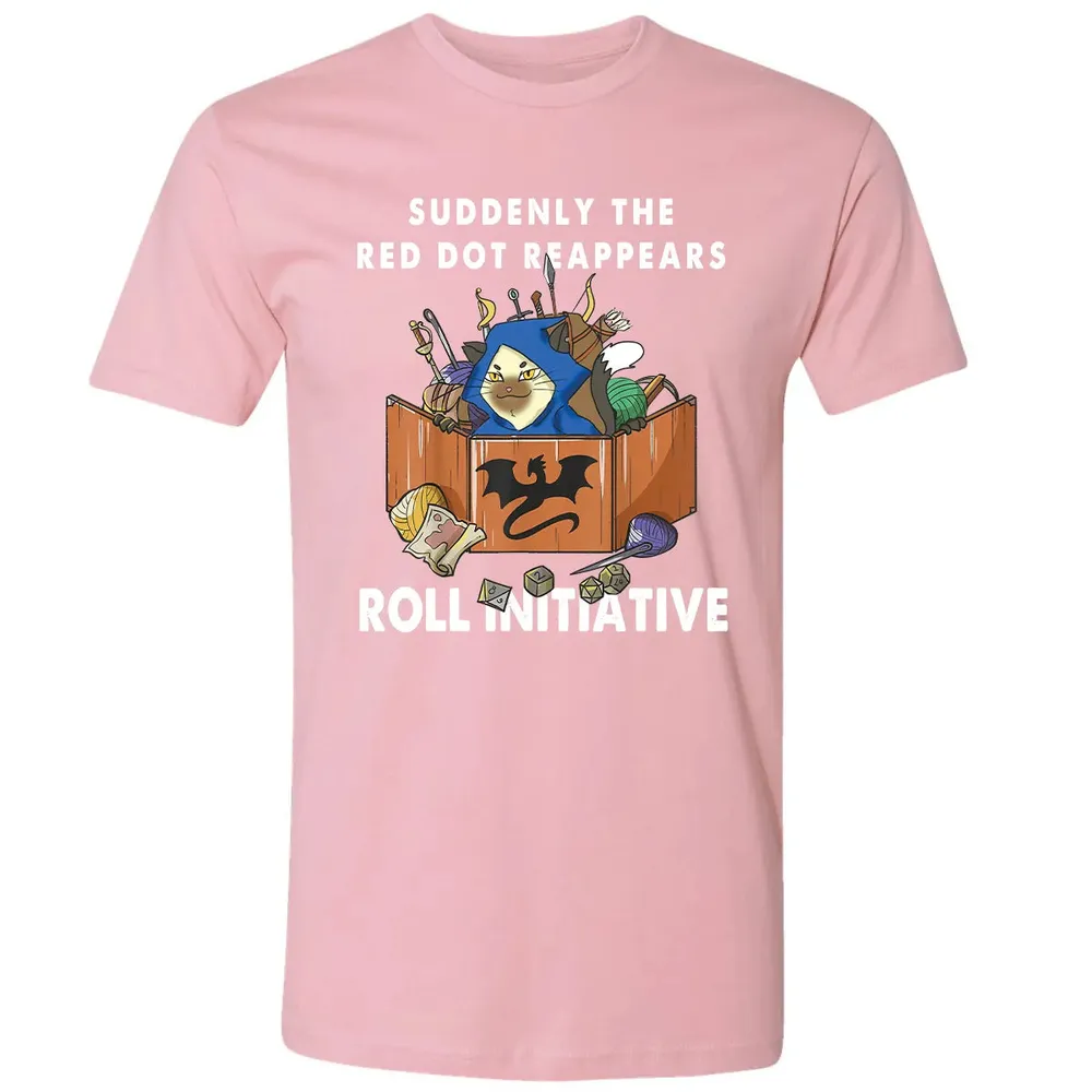 Suddenly The Red Dot Reappears Roll Initiative Premium Unisex T-shirt - 3