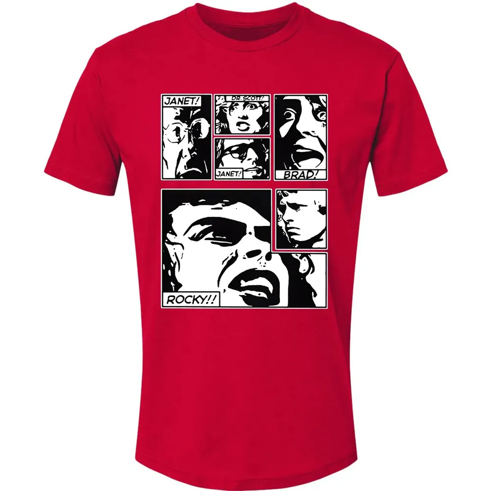 Janet! Dr. Scott! Janet! Brad! Rocky!! Premium Unisex T-shirt - 6
