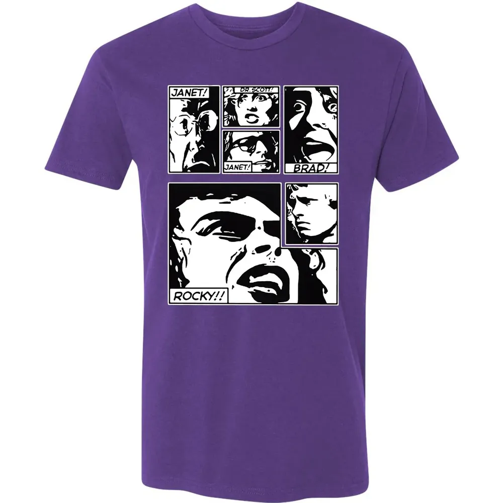 Janet! Dr. Scott! Janet! Brad! Rocky!! Premium Unisex T-shirt - 7